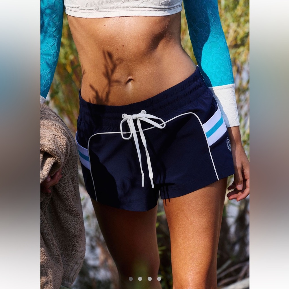 NWT Free People Dream Team Shorts blue